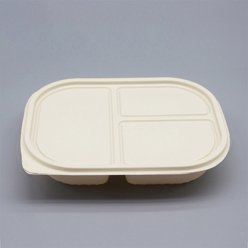 Food container 3 grid 1000 ml from Disposables Inc. The best import service in China. Import your disposable items from us.
